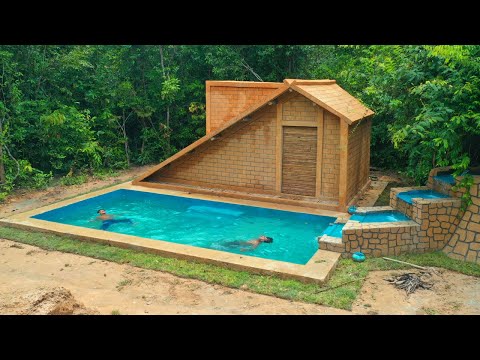 100Days Building Luxury Dream Underground House And Underground Swimming Pool