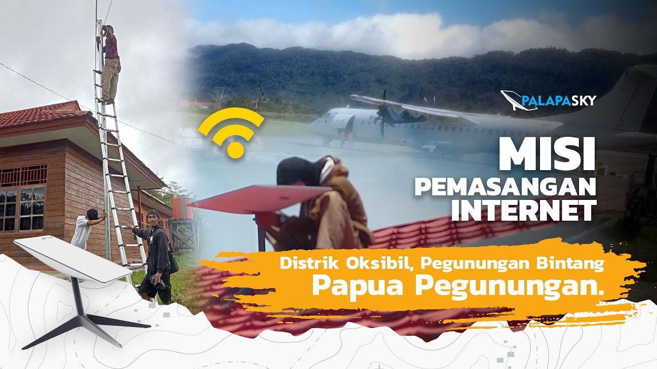 Misi Pemasangan Internet di distrik Oksibil, Papua Pegunungan, Pengunungan Bintang. 🇮🇩