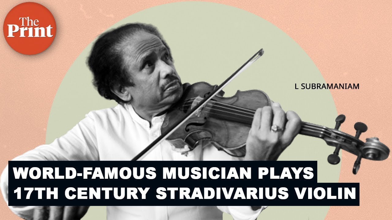 World-famous musician L Subramaniam plays Stradivarius violin from 17th century