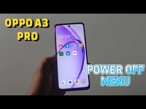 How to power off/switch off Oppo A3 Pro [ English]|Power Off settings