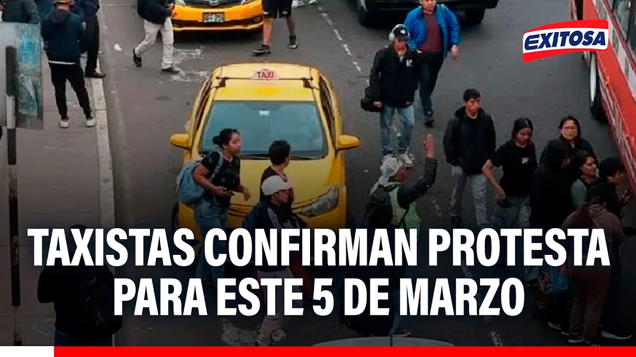 🔴🔵 Taxistas protestarán este jueves 5 de marzo por crisis de GNV: "En el frontis del MTC"