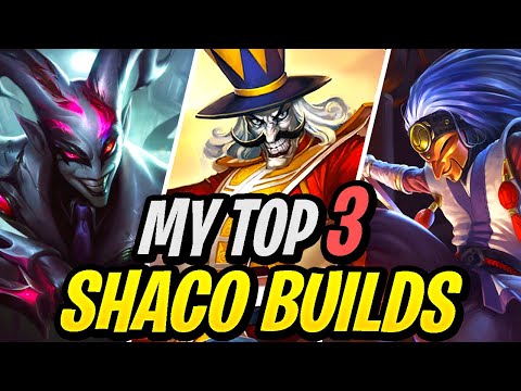 MY 3 BEST SHACO BUILDS TO CARRY WITH IN PRESEASON 12 | Shaco Guide