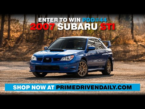 Prime Driven Daily 44 - PDD44 - 2007 Subaru WRX STI - FINAL YEAR! - World Rally Blue - Gold BBS