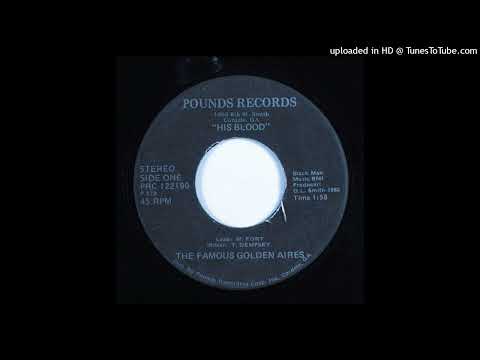 Rare Gospel 45 The Famous Golden Aires - His Blood
