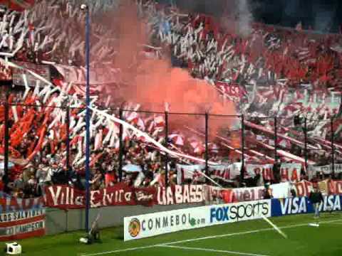 "Estudiantes vs Liga - Recopa 2010 - "Esta campaña volveremos a estar contigo.."" Barra: Los Leales &bull; Club: Estudiantes de La Plata