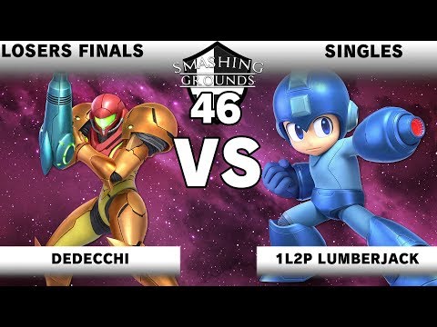 Smashing Grounds 46 - Losers Finals - Dedecchi [Samus] v 1L2P Lumberjack Rakon [Mega Man]
