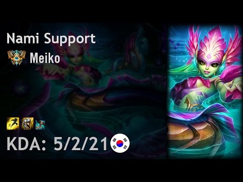 Nami Support vs Karma - Meiko - KR Challenger Patch 6.24