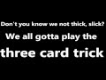 The Clash - Three Card Trick (with lyrics)