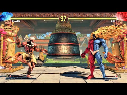 Dhalsim vs Gill (Hardest AI) - Street Fighter V