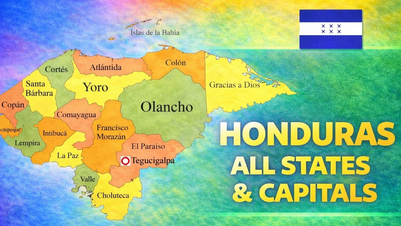 All Departments and Capitals of Honduras | Complete Geography Guide 🌍