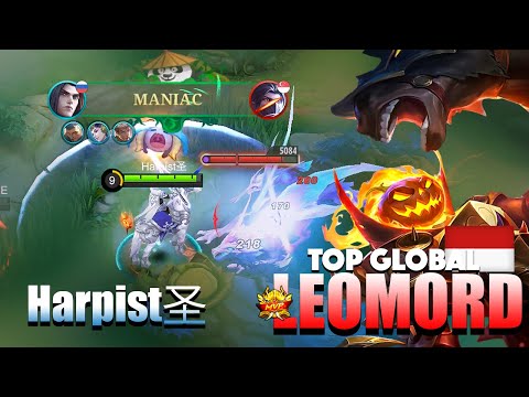 Leomord Bloody Maniac! with 90.6% Current WinRate | Top Global Leomord Gameplay By Harpist圣 | MLBB