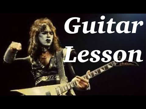 Saint and Sinner - KISS guitar solo lesson