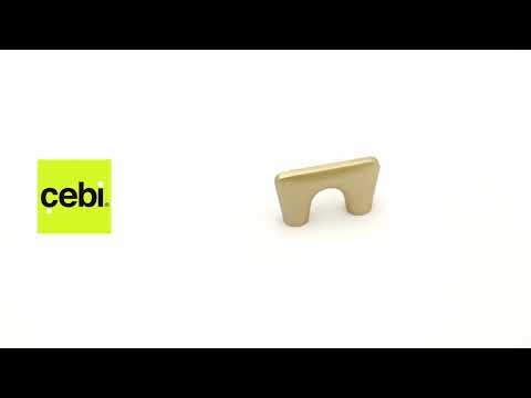 Миниатюра изображения товара Ручка для мебели Cebi Gigi A4113 032 PC35 (матовое золото полимер)