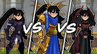[ AQW ] Chaos Avenger, King's Echo and Void Highlord Comparison