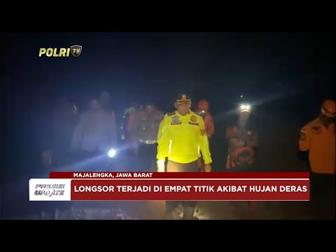 PRESISI UPDATE : KAPOLRES MAJALENGKA CEK LONGSOR JL RAYA CIKIJING-KUNINGAN  08/03/2024 08.00