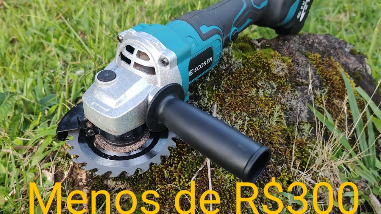 Esmerilhadeira bateria 20V Ecosen TESTE COMPLETO Cortando de Tudo