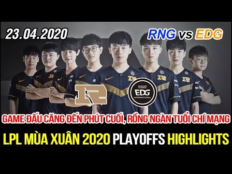 [LPL 2020] RNG vs EDG Game 3 Highlights | Căng thẳng đến phút cuối cùng, combat Rồng ngàn tuổi