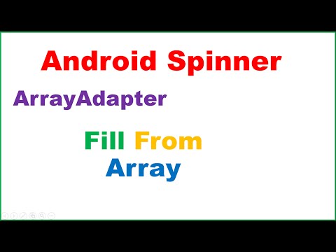 Android Spinner Ep.01 : Simple Spinner Array