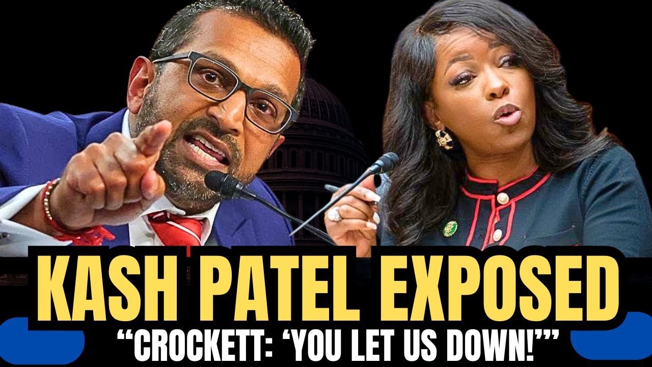 Rep. Jasmine Crockett EXPOSES Kash Patel’s TOTAL FAILURE As FBI Director In Explosive Hearing