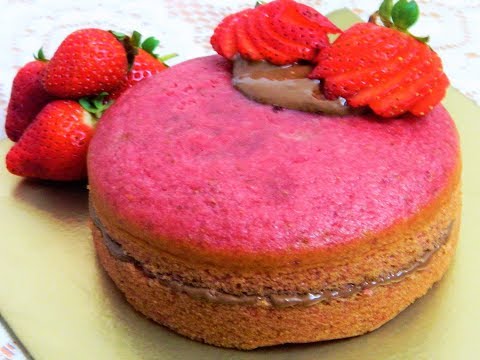 फ्रेश स्ट्रॉबेरी केक| Fresh Strawberry Eggless Cake | Recipe for Beginners - Food Connection Hindi Video