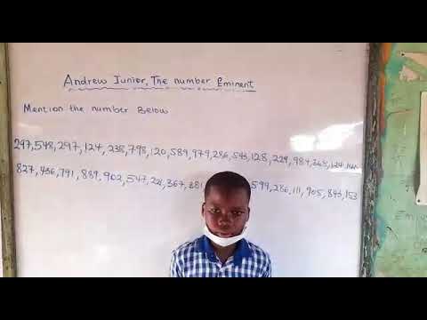 AMAZING: WATCH HOW A CLASS 6 PUPIL IS CAPABLE OF NAMING HUGE NUMBERS