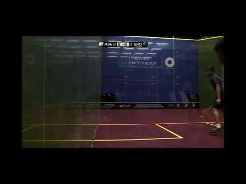 Ridiculous rally between Ramy Ashour & Gaurav Sosal as PJ calls him