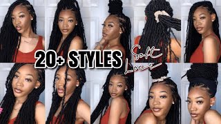 HOW TO STYLE SOFT LOCS IN 20+ WAYS *EASY*