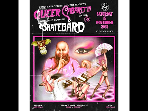 Skatebård at Savage 15. november 2025, presented by Keep Me in the Light Music and Peach Hanoi