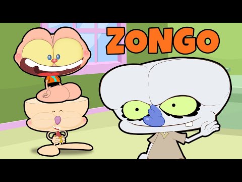 Capa de Mongo e Drongo zoam com Zongo - Desenho animado com a Turma de Mongo e Drongo.