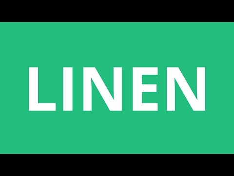 How To Pronounce Linen - Pronunciation Academy