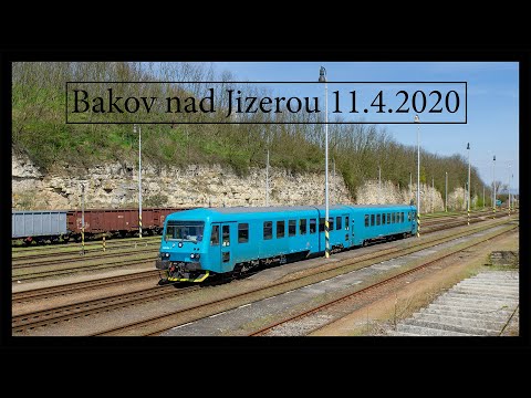 Vlaky Bakov nad Jizerou 11.4.2020