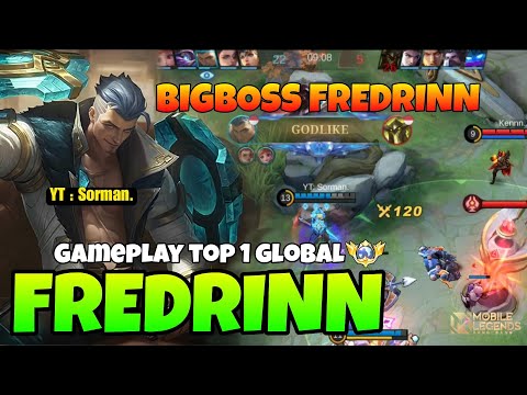 GODLIKE ‼️ Big Boss Fredrinn Brutal Damage - Top 1 Global Fredrinn by YT Sorman. - Mobile Legends