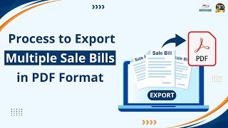 How to export Multiple Sale Bills in PDF Format in Marg ERP [English]