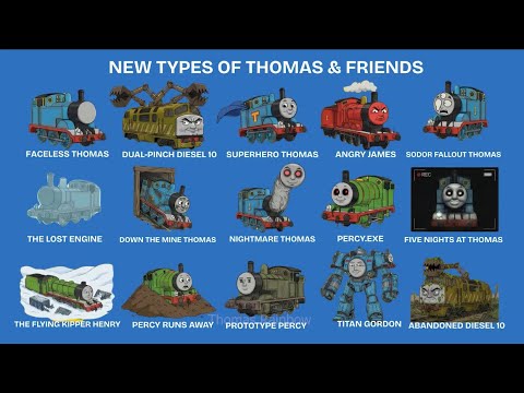 Types of Thomas | 15 Different Versions of Thomas the Tank Engine