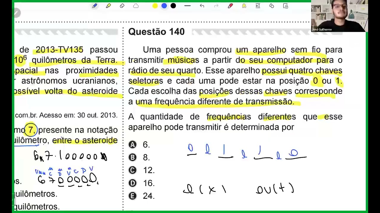 Resolução em Vídeo — Questão 147 ENEM 2019 PPL