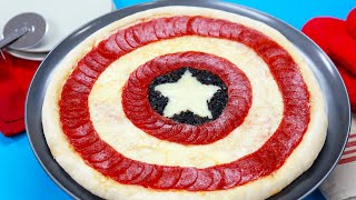 CAPTAIN AMERICA PIZZA - NERDY NUMMIES