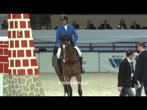 Łukasz Brzóska i A Quite - Potęga skoku, runda 4, Cavaliada, Warszawa, 8.03.2013