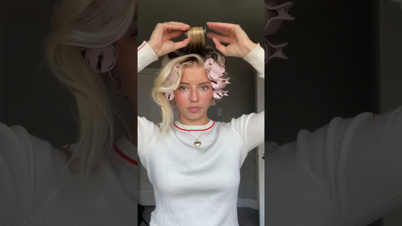 SUPER MODEL HAIR LOADING #hotrollers #hairtutorial #hairstyletutorial