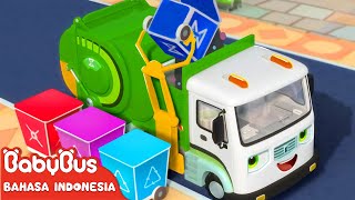 Mobil Truk Sampah Selalu Membersihkan Sampah Di Jalan🚛 | Lagu Anak-anak | BabyBus Bahasa Indonesia