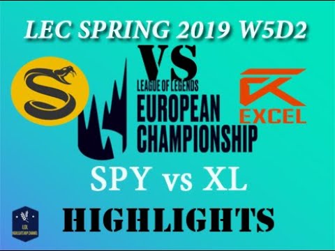 (LEC 2019) SPY vs XL Highlights | LEC Spring 2019 Week 5 Day 2 Splyce vs Excel Esports