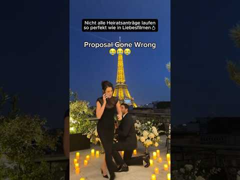 Wenn Heiratsanträge schief gehen💍😂 #hochzeit #antrag #wissen