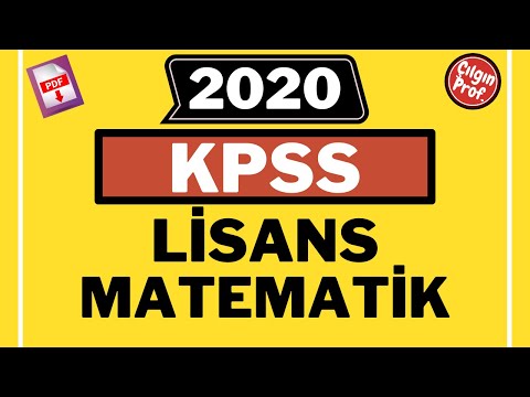 2020 KPSS LİSANS MATEMATİK [+PDF] - 2020 KPSS Matematik Soru Çözümleri