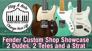 Video thumbnail for 2018 Fender Custom Shop Showcase - Relic Stratocaster, Ziricote Telecaster, NAMM Limited Telecaster by Alamo Music Center