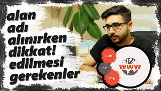Alan Adı Alırken Dikkat Edilmesi Gereken Unsurlar