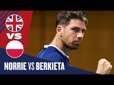 Highlights - Cam Norrie v Tomasz Berkieta | Great Britain v Poland - Davis Cup World Group I 2025