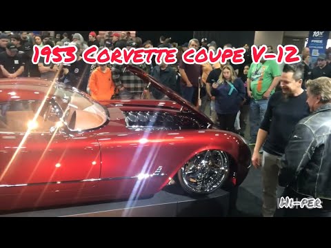 AUTORAMA 2024 RIDLER WINNER DAVE KINDIG DESIGNED V-12 1953 CORVETTE “TWELVEAIR” CHIP FOOSE Stops By