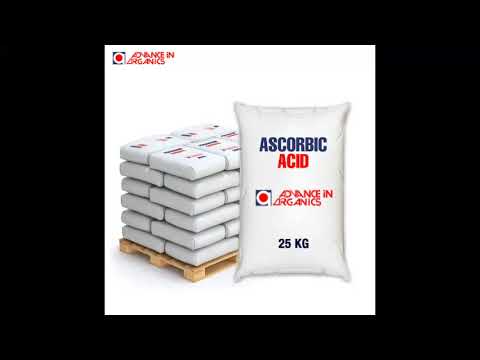 Vitamin C Plain Ascorbic Acid Powder, 25 kg Drum