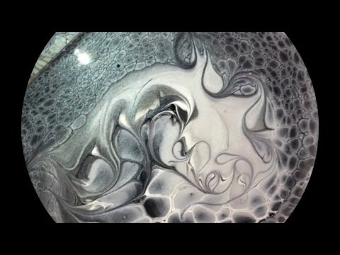 (683) Spiral Swipe ~ Acrylic Pouring ~ Fluid Art ~ Art By Susan King