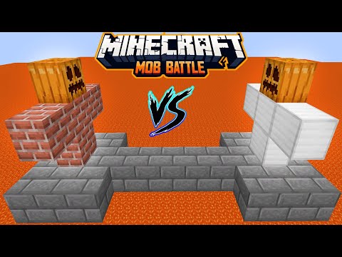 Bricks Golem vs All Golems in Minecraft Battle - Iron Golem - Diamond golem