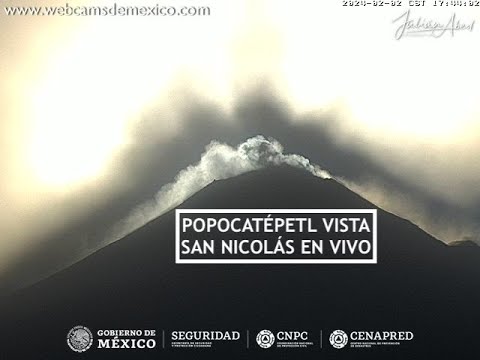 Volcán Popocatépetl En Vivo | Vista San Nicolás de los Ranchos, Puebla